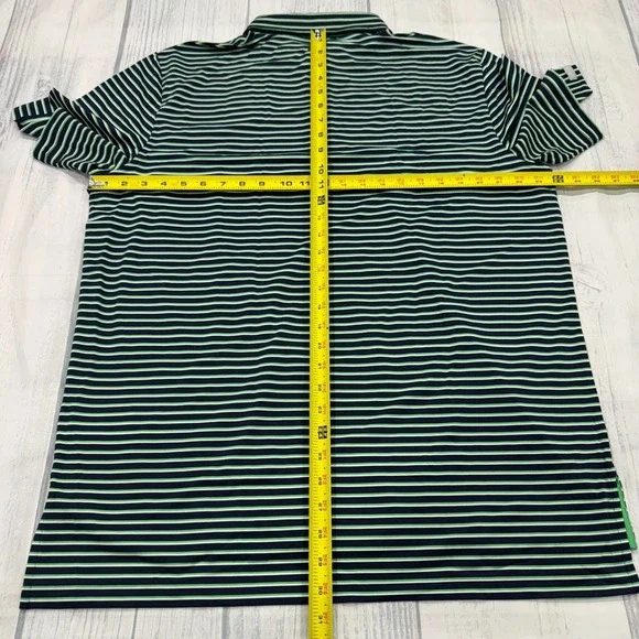 NWT RLX Ralph Lauren Ivy Golf Club Polo Shirt L Green Blue UV Protection Mens